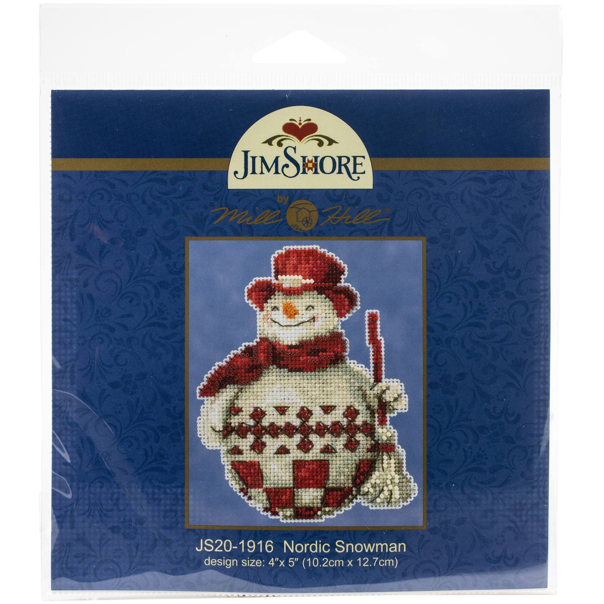 Mill Hill® Jim Shore Nordic Snowman Counted Cross Stitch Kit
